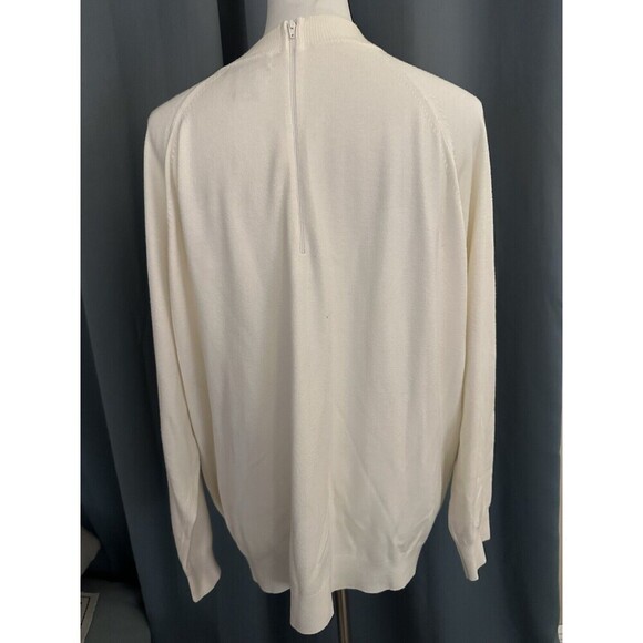 HAMPSHIRE STUDIO Ivory Long Sleeve Sweater, SZ 1X - Picture 4 of 5